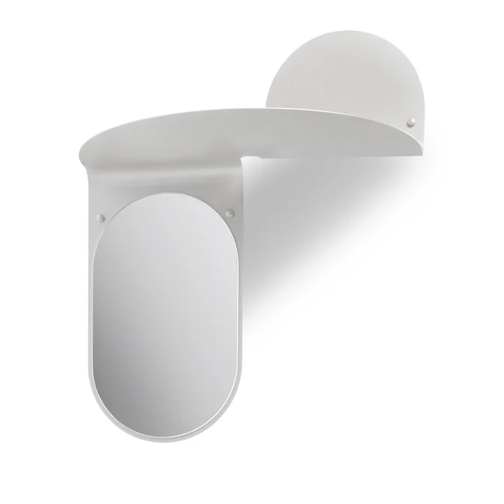 & klevering - Flip mirror, 53 x 63 cm, gray