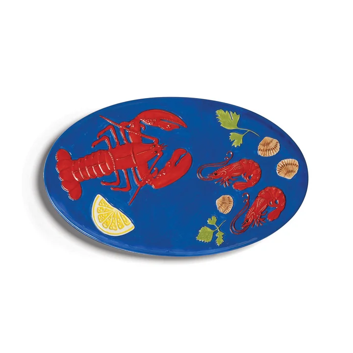 & klevering - De la mer serving platter 33 x 20 cm, Lobster