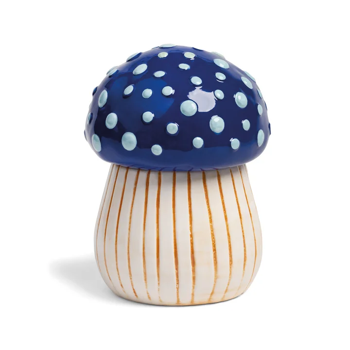 & klevering - Magic Mushroom storage tin, medium, blue