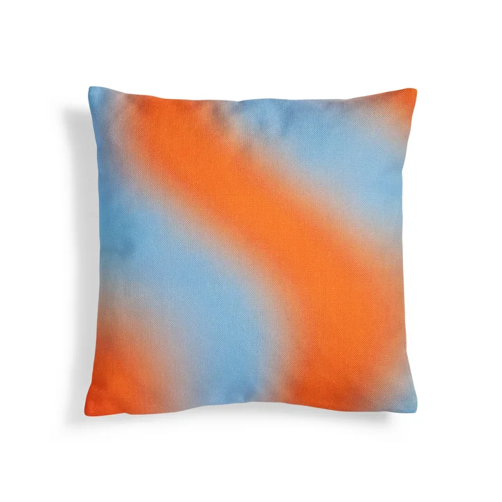 & klevering - Hue Cushion 40 x 40 cm, orange / blue