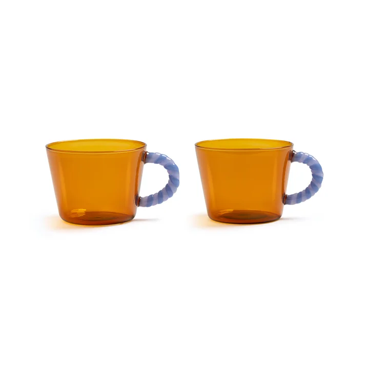 & klevering - Duet cup, 0.3 l, amber (set of 2)