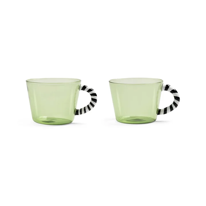 & klevering - Duet cup, 0.3 l, green (set of 2)
