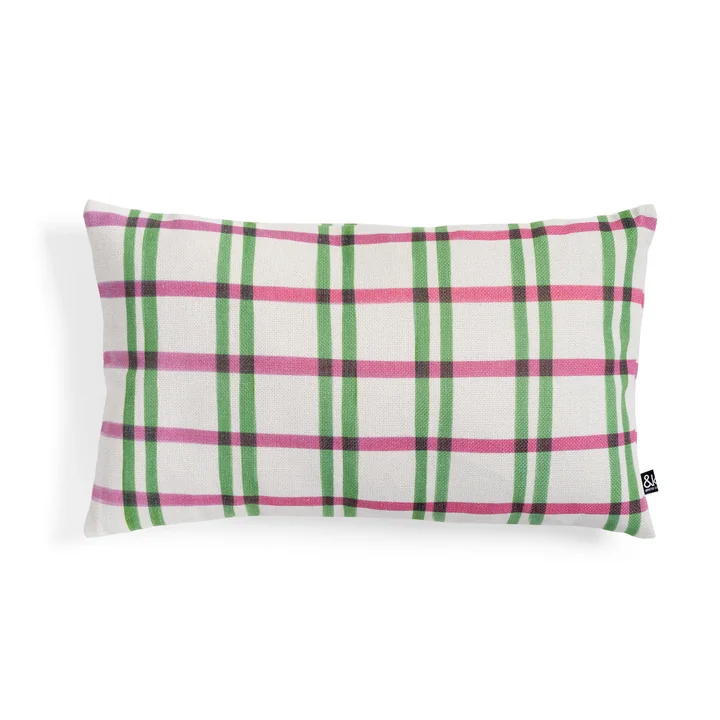 & klevering - Clash Cushion 50 x 30 cm, pink / green