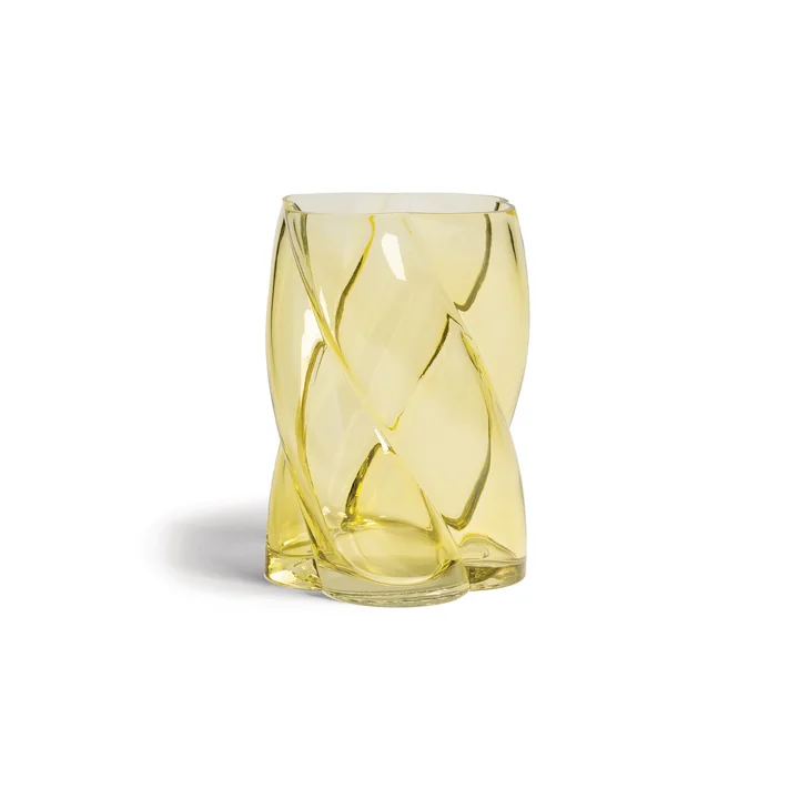 & klevering - Marshmallow Vase 19.5 x Ø 13.4 cm, yellow