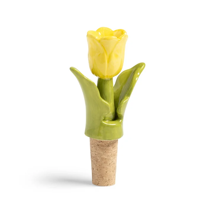 & klevering - Tulip bottle stopper, yellow