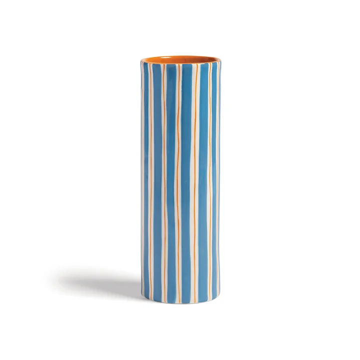 & klevering - Ray vase 23.5 x Ø 8 cm, blue