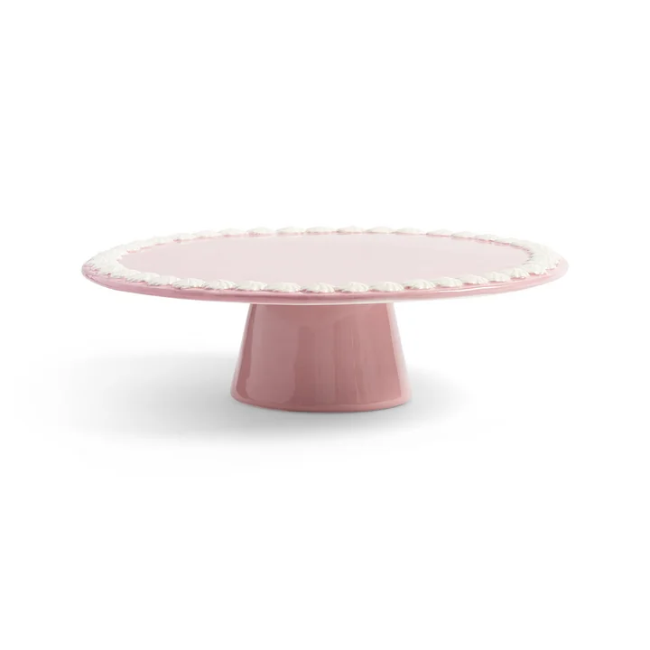 & klevering - Whip cake plate, Ø 26 x 8 cm, pink