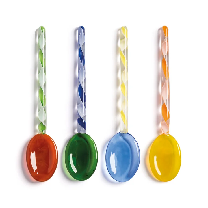 & klevering - Swirl spoon, multi (set of 4)