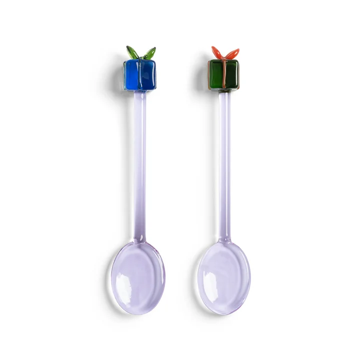 & klevering - Gift spoon, purple (set of 2)