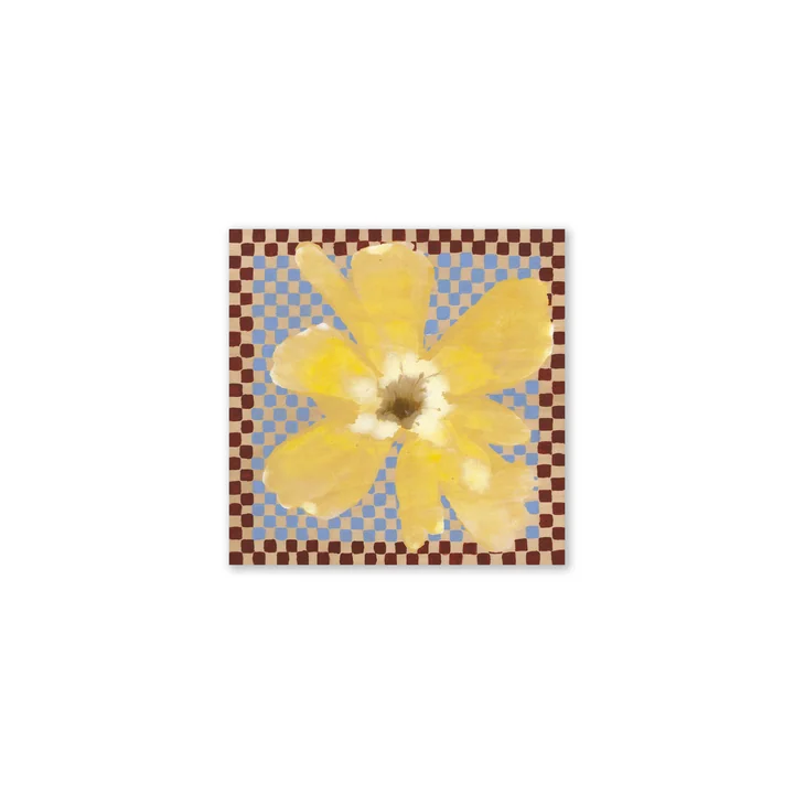 Paper Collective - Flower with Checks 03, 30 x 30 cm