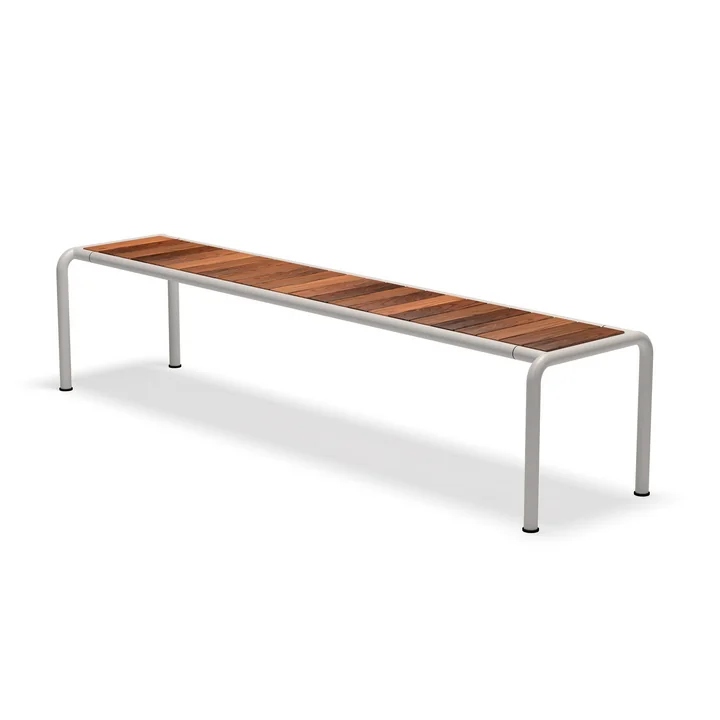 HOUE - Avanti garden bench, long, ash / muted white