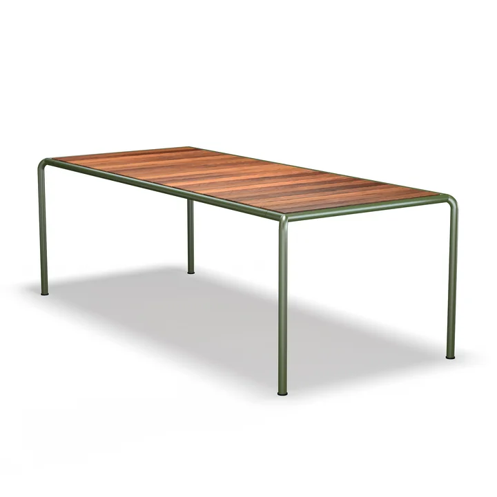 HOUE - Avanti outdoor dining table, 222 x 98 cm, ash / olive green