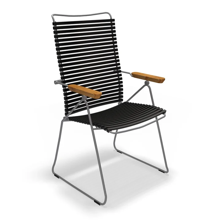 HOUE - CLICK Position outdoor armchair, black