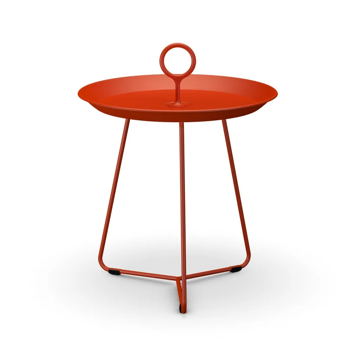 HOUE - Eyelet Side table, Ø 45 cm, cayenne