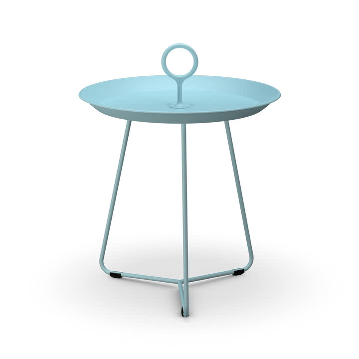 HOUE - Eyelet Side table, Ø 45 cm, ice blue