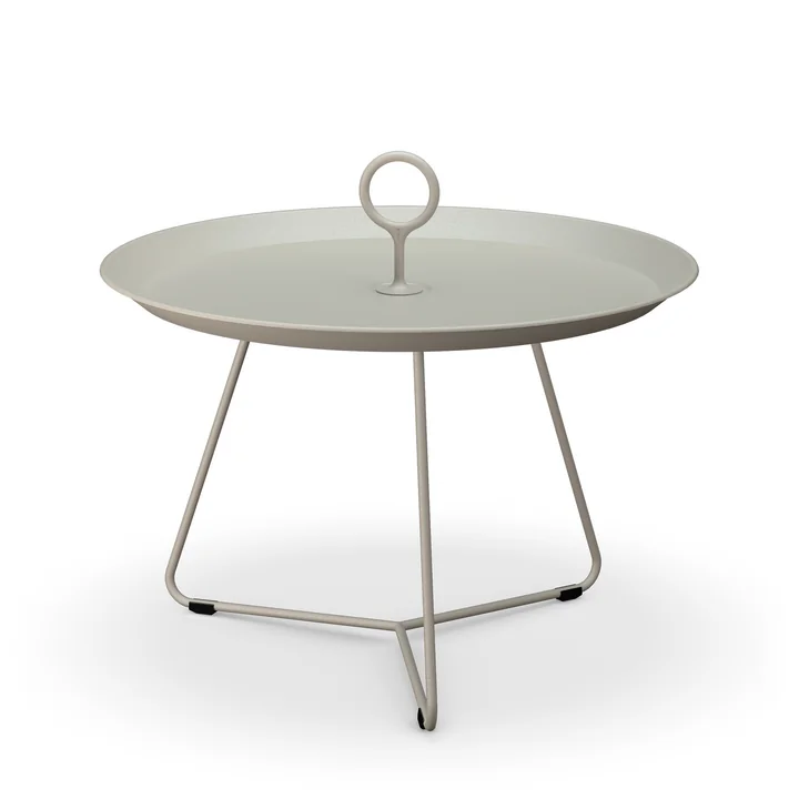 HOUE - Eyelet Side table, Ø 57.5 cm, beige