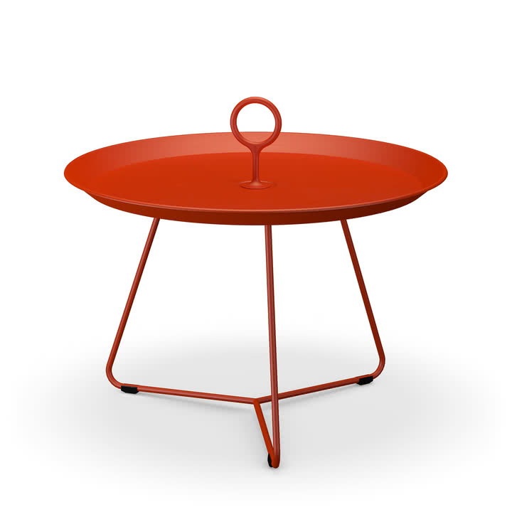 HOUE - Eyelet Side table, Ø 57.5 cm, cayenne