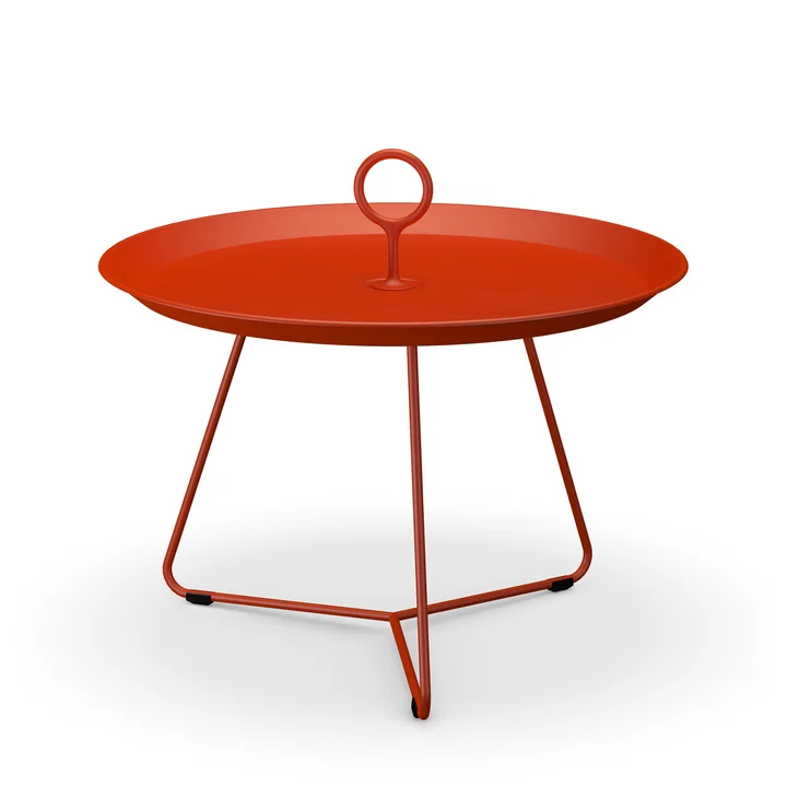 HOUE - Eyelet Side table, Ø 57.5 cm, cayenne