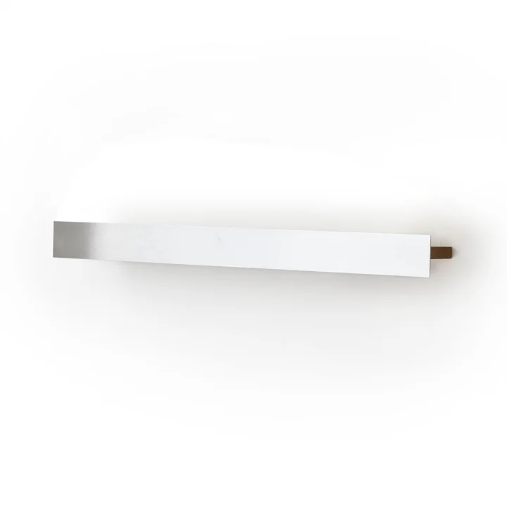 Gallery Shelf, 80 x 10 cm, dark oak / brushed steel from Paper Collective