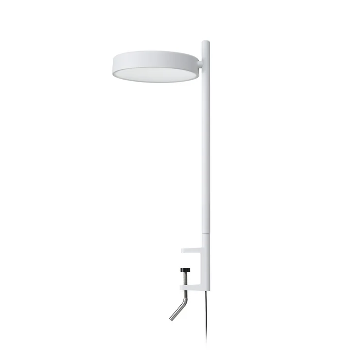 Wästberg - w242 Pastille alu LED clamp light c2, traffic white RAL 9016