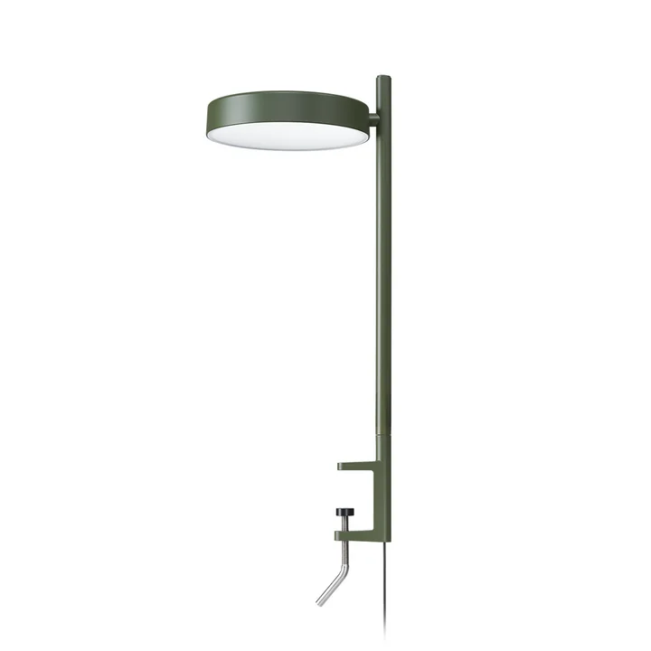 Wästberg - w242 Pastille alu LED clamp light c2, olive green RAL 6003