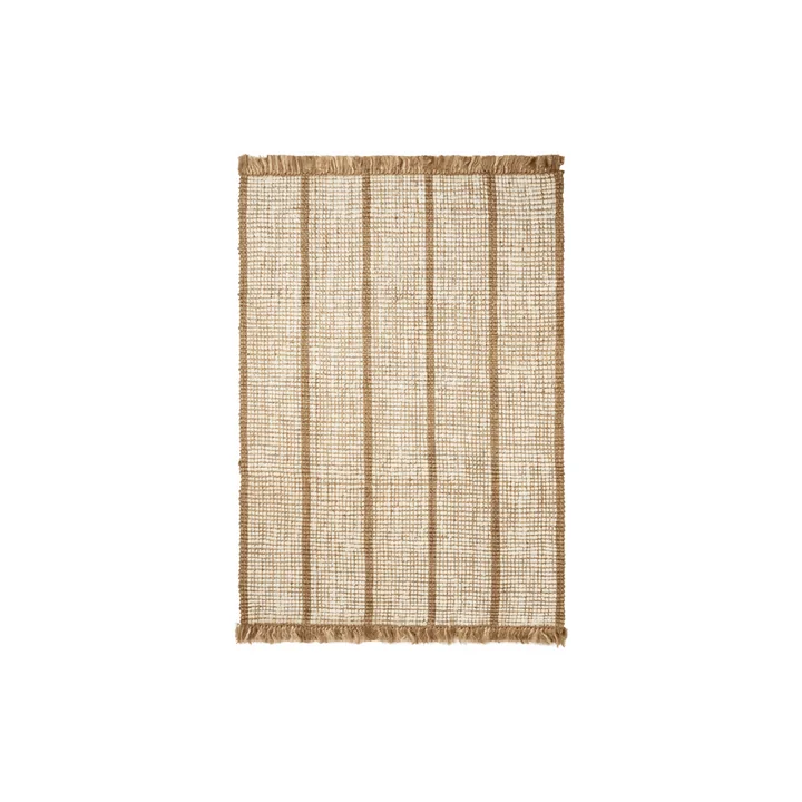 Ferm Living - Athens Stripes rug, 140 x 200 cm, natural / off-white