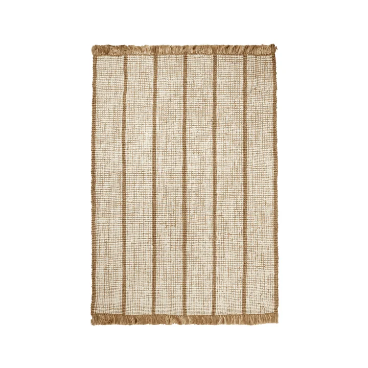 Ferm Living - Athens Stripes rug, 170 x 240 cm, natural / off-white