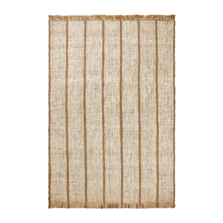Ferm Living - Athens Stripes rug, 200 x 300 cm, natural / off-white