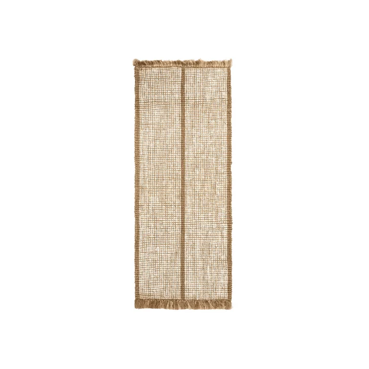 Ferm Living - Athens Stripes carpet runner, 80 x 200 cm, natural / off-white
