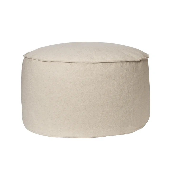 Ferm Living - Aun pouf Ø 80 x H 40 cm, off-white