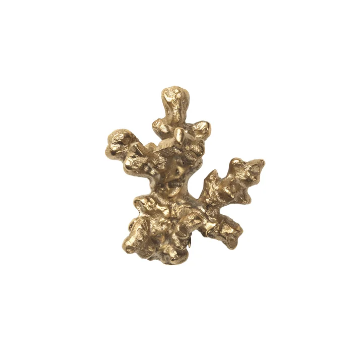 Ferm Living - Comber coral branch hook, brass