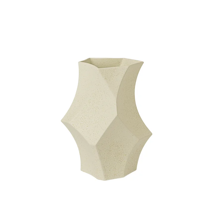 Ferm Living - Cueva vase, h 26 cm, off-white