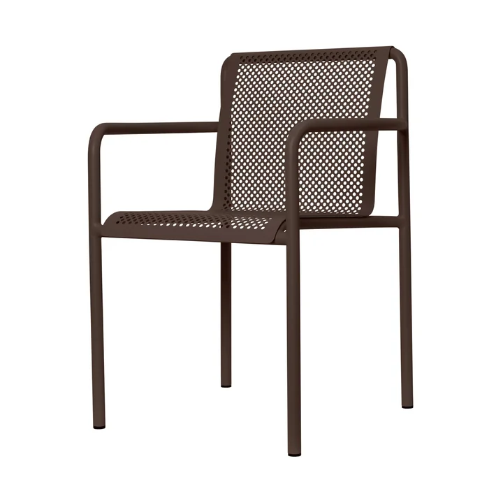 Ferm Living - Dapple Garden armchair, dark chocolate