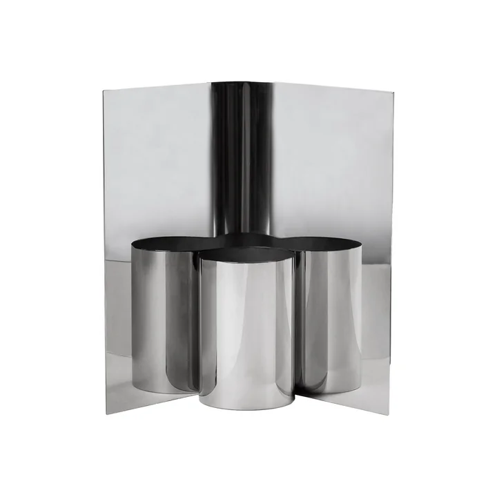 Ferm Living - Eddy vase, h 29 cm, polished stainless steel