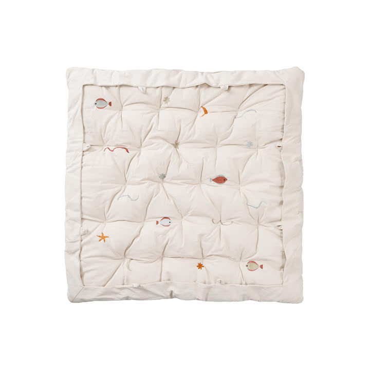 Ferm Living - Habour play mat, 100 x 100 cm, natural