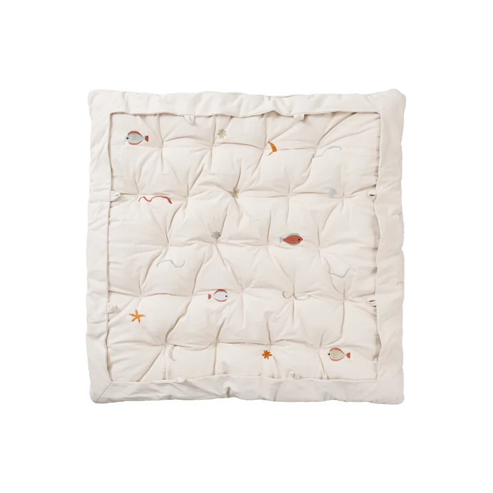 Ferm Living - Habour play mat, 100 x 100 cm, natural