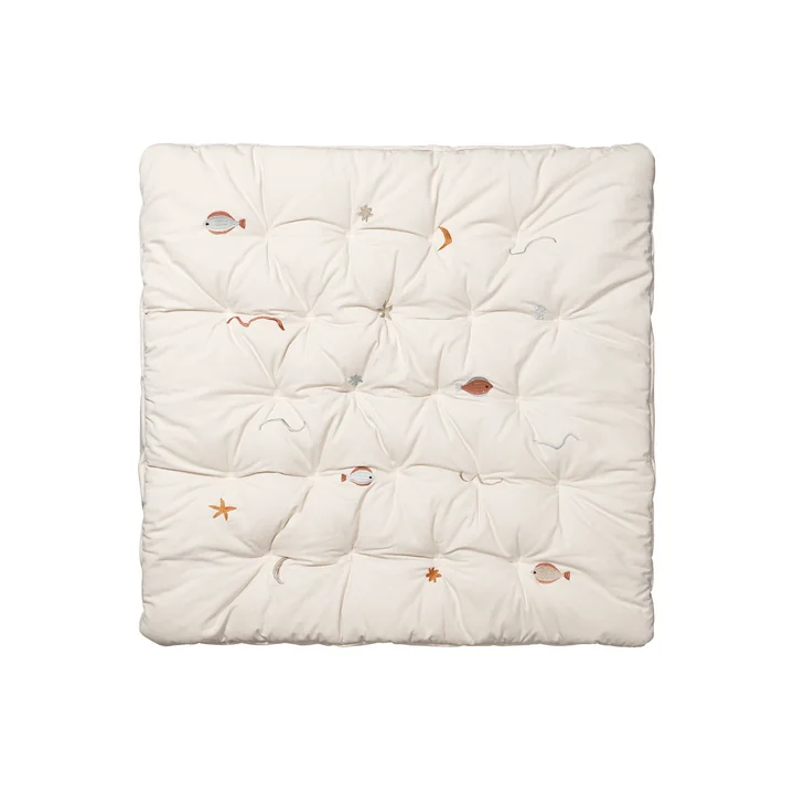 Ferm Living - Habour play mat, 100 x 100 cm, natural