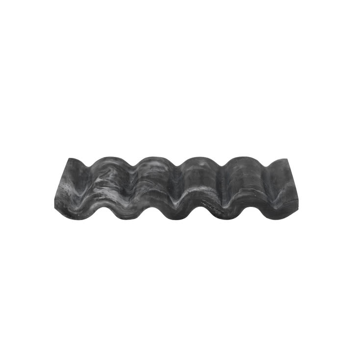 Ferm Living - Mist Soap dish, 9 x 14 cm, charcoal