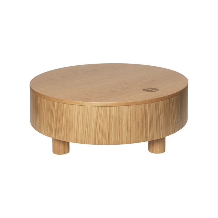 Ferm Living - Olles storage table, natural oak