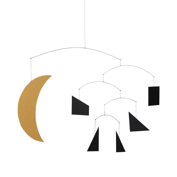 Ferm Living x Utzon - Phase Mobile, 30 x 40 cm, black / gold