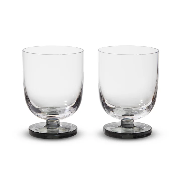 Tom Dixon - Puck water glass, smoke (set of 2)