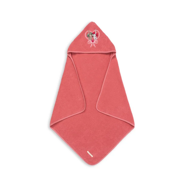 Konges Sløjd - Terry hooded towel, flamingo pink