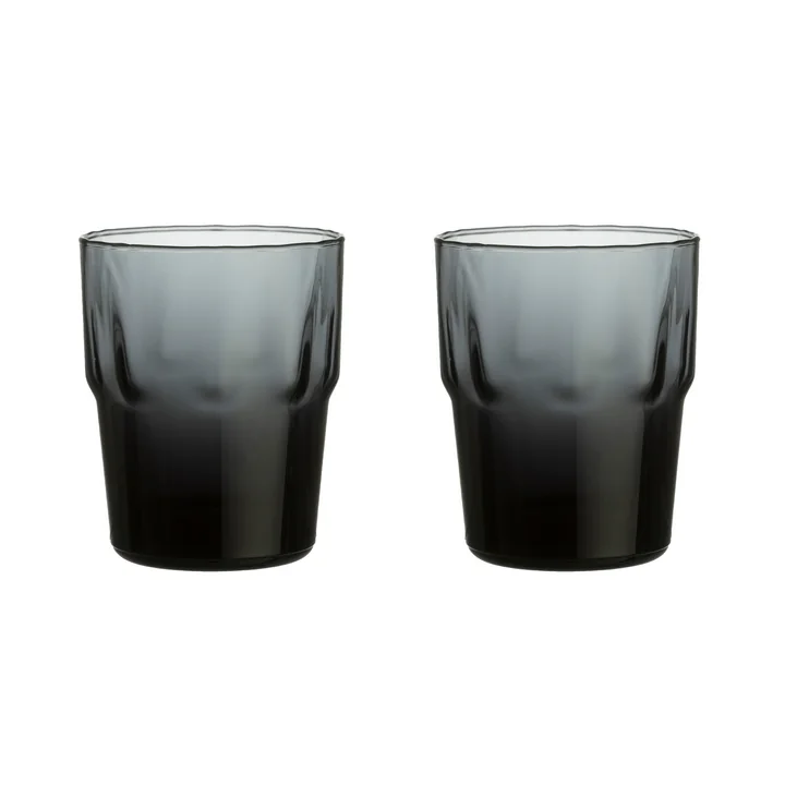 Iittala - Solare drinking glass, 0.31 l, steel gray (set of 2)