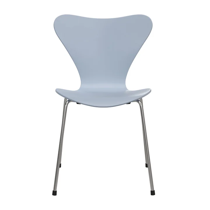 Fritz Hansen - Series 7 chair, non-upholstered, chrome-plated / 7:14 AM blue (Special Edition 2025)