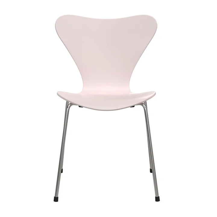 Fritz Hansen - Series 7 chair, non-upholstered, chrome-plated / 7:14 AM pink (Special Edition 2025)