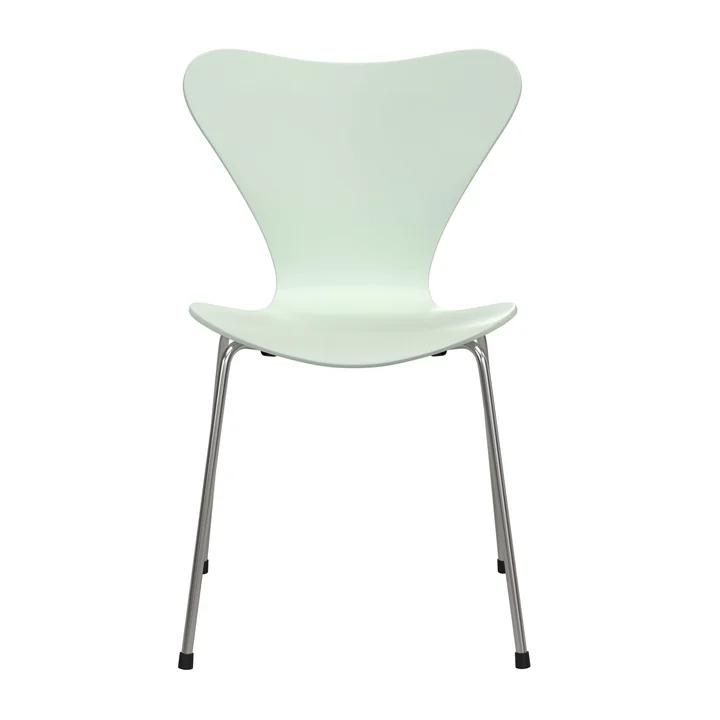 Fritz Hansen - Series 7 chair, non-upholstered, chrome-plated / 7:14 AM green (Special Edition 2025)
