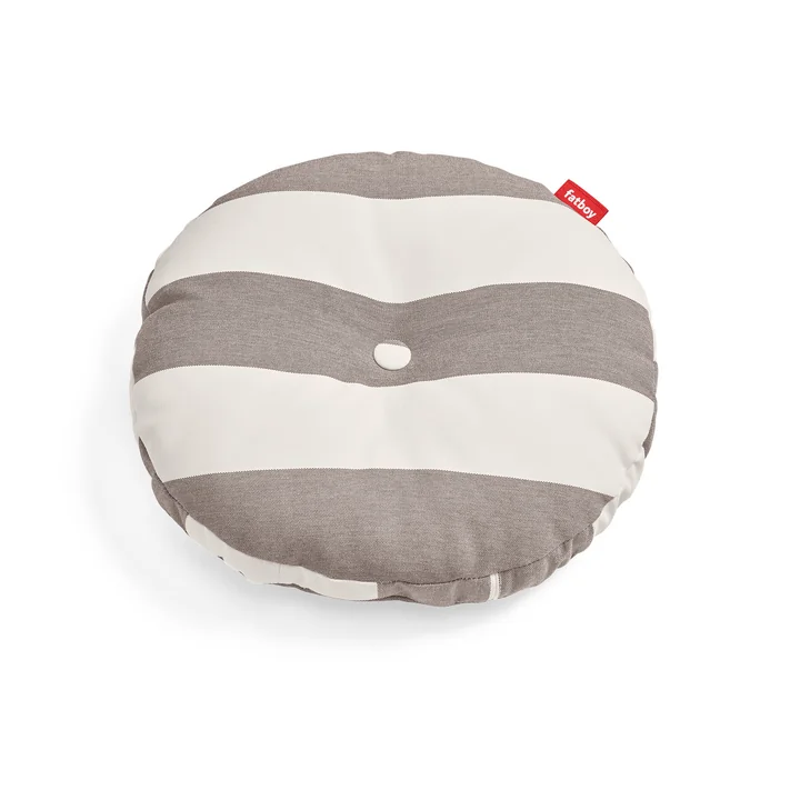 Fatboy - Circle Outdoor cushion, Ø 50 x 4 cm, cocoa striped