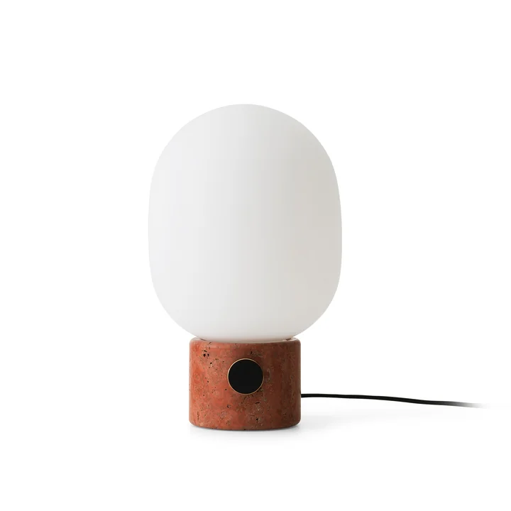Audo - JWDA Table lamp, travertine red / brass