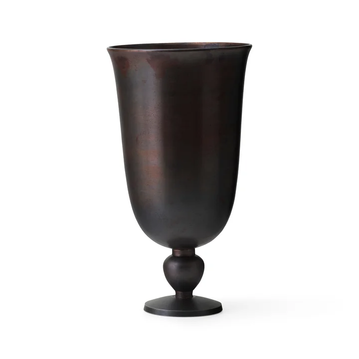 Audo - Pavot Vase, h 28.7 cm, dark brown