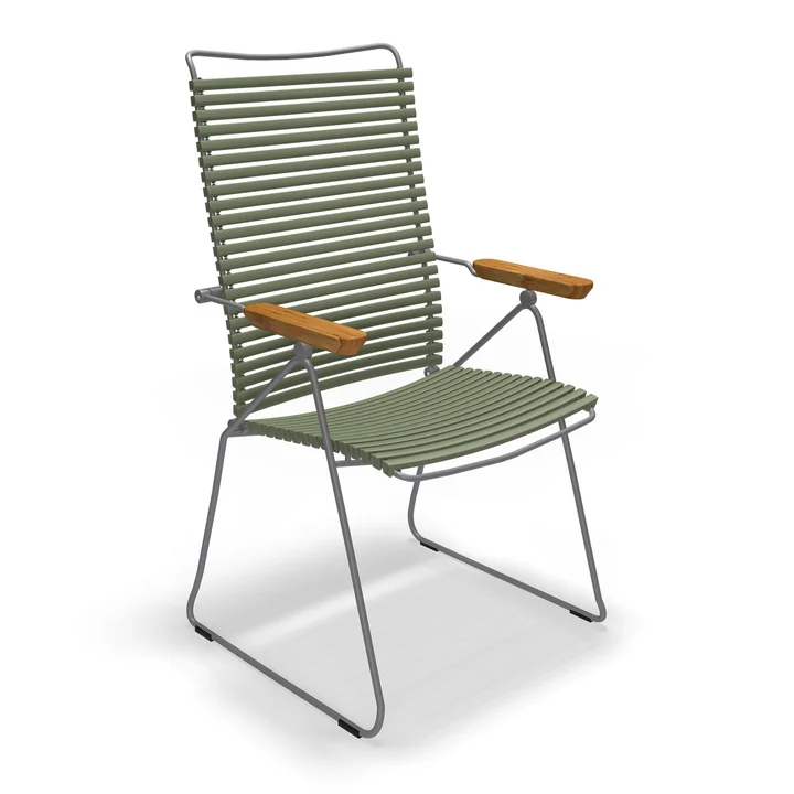 HOUE - CLICK Position outdoor armchair, olive green